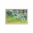 thumbnail image 1 of Flower Wall Art with Frame, Traditional Multicolored Japanese Cherry Blossom Sakura Tree Petals Grass Land Paint, Printed Fabric Poster for Bathroom Living Room, 35" x 23", Pink Green, by Ambesonne, 1 of 2