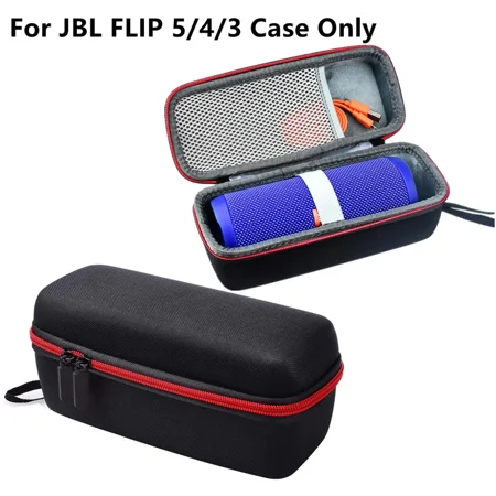 FLORA- Black Travel Portable Hard Case Carrying Bag Storage Box For Jbl Flip 5 4 3 G