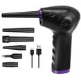 thumbnail image 3 of Electric Air Duster, 50000 RPM Strong Power Motor Dust Blower, Compressed Air Duster with 5 Nozzle Tubes, 2-Speed Electric Dust Remover with LED Light for Computer Keyboards, 3 of 6
