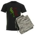 thumbnail image 6 of CafePress - Smart Parrot Pajamas - Men's Dark Loose Fit Cotton Pajama Set, 6 of 7