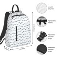 thumbnail image 2 of Fotbe Cute Shark Mochila Ligera para Hombres y Mujeres - Duradera y Resistente al Agua, Ideal para Escuela, Trabajo, Viajes y Uso Diario, 2 of 7