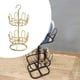 thumbnail image 3 of Zapatero giratorio Strade Fareast Limited Estante organizador de zapatos redondo moderno Oro 2 niveles, 3 of 8
