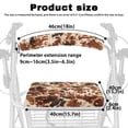 thumbnail image 6 of HELLHERO Rollator Walker Seat Back Covers Dust Cover Rollator Walker Cover & Retro Cow-print Theme Easy Install Soft for Elderly Adults, 6 of 7