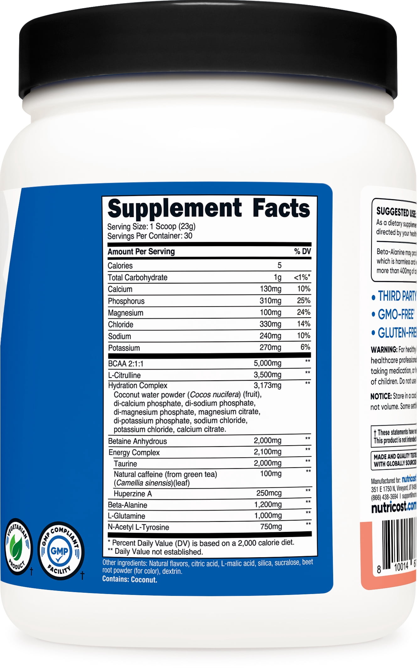 Nutricost Intra-Workout Powder (Pink Lemonade) 30 Servings - Workout Complex, Non-GMO Supplement