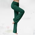 thumbnail image 6 of Women's Flared Leggings for Yoga and Dance with Pockets Comfortable Straight Leg Sportswear for Outdoor Activities, 6 of 7