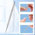 thumbnail image 4 of Empujador de cutículas profesional, herramienta de eliminación de uñas de doble extremo antideslizante de acero inoxidable, recortador de cutículas, 4 of 8