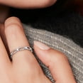thumbnail image 3 of Lina Jewel 2.13 Ct Round Cut Diamond Engagement Full Eternity Bezel Setting Rings - Rope Twisted Diamond Rings - 14K White Gold Plated - Lab-Created Simulated Diamonds - Prong Setting for Women's, 3 of 6