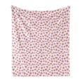 thumbnail image 1 of Floral Soft Flannel Fleece Throw Blanket, Cartoonish Flower Petals in Spring Colors on Plain Background, Cozy Plush for Indoor and Outdoor Use, 70" x 90", Multicolor, by Ambesonne, 1 of 5