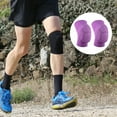 thumbnail image 3 of Unique Bargains 1 Pair Sporting Protective Knee Pad Breathable Flexible Knee Support Brace Polyester Purple Size M, 3 of 7