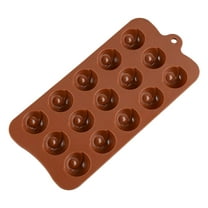 WHAMVOX 15 Cavity DIY Silicone Baking Molds Eyes Shaped Pans Cake Mold Chocolate Mould Jelly Trays (Coffee)