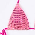thumbnail image 6 of Prolriy Bikini Sets for Women, Women's Lace Mesh String Bikini Strap Backless Two Swimsuit Womens Swimsuits Hot Pink M, 6 of 9