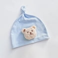 thumbnail image 3 of Gorro fetal de un solo nudo con diseño de oso de dibujos animados de estilo coreano para bebés, primavera y otoño, bonito jersey para bebés, niños y niñas, 3 of 6