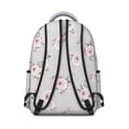 thumbnail image 3 of Pioneer Flower Floral Print Pattern Backpack for School, Cute School Bag with Adjustable Shoulder Straps and Padded Back, 15.3"x11"x7.1", 3 of 5