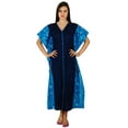 thumbnail image 6 of Bimba Womens Cotton Kaftan Long Pannel Kimono Caftan Elastic Waist Night Wear, 6 of 7