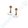 thumbnail image 2 of SatelliteSale Single Ground Screw White Clips for Single Antenna Ground Wire Cable Management 100 Pcs, 2 of 6