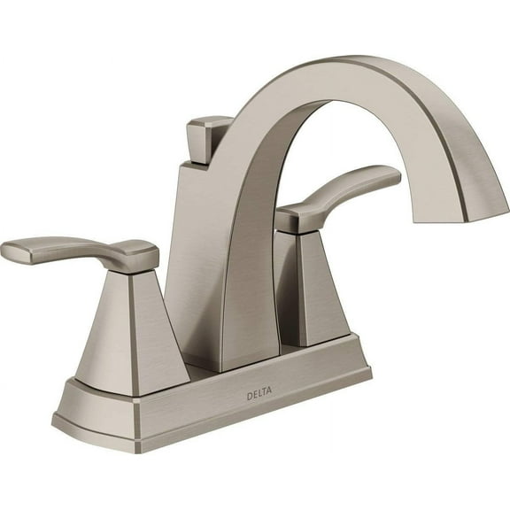DELTA FAUCET 25768LF-SS Flynn Two-Handle Center Set Bathroom Faucet, Brushed Nickel