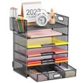 thumbnail image 1 of Organizador de escritorio Lavatino con 6 bandejas con cajón y portalápices, 1 of 6