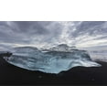 thumbnail image 2 of Young, Bill 32x21 Gold Ornate Wood Framed with Double Matting Museum Art Print Titled - Iceland Iceberg piece from Jokulsarlon Lagoon, 2 of 4