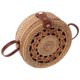 thumbnail image 2 of Woven Tote Bag For Women Handmade Rattan Bag Fashion Simple Style Light Brown 20X20X8Cm 1Set, 2 of 4