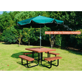 thumbnail image 2 of LifeYard 46" Steel Square Picnic Table,Expanded, Metal Outdoor Table (Brown), 2 of 5
