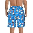 thumbnail image 3 of Naloa Gnomes in USA Men's Beach Shorts, Surfing shorts, Swim trunks, Quick Dry Swim Trunks for Surfing Beach Fun - 3X-Large, 3 of 9