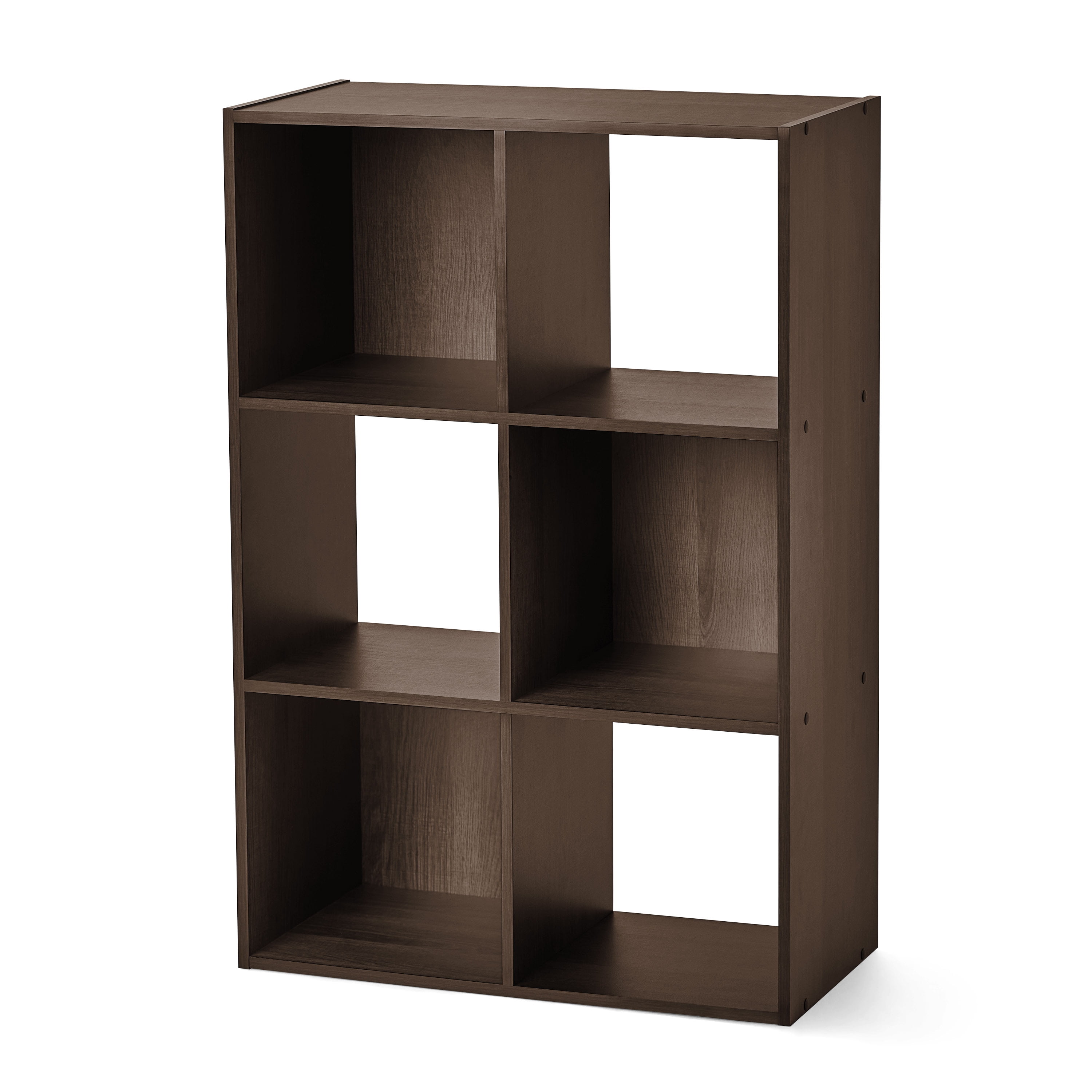 Mainstays 6 Cube Storage Organizer, Espresso