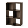 thumbnail image 6 of Mainstays 6 Cube Storage Organizer, Espresso, 6 of 10
