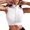White, variant on Women Sports Top Seamless Zip-up Stand Collar Jogging Vest Sleeveless Crop Top Stretchy Shockproof Gym Fitness Tank Top