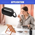 thumbnail image 2 of Vocoste Black Toiletry Bag Large Travel Cosmetic Bags for Women Zipper Clear Portable Makeup Organizer, 2 of 7