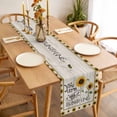 thumbnail image 3 of Sunflowers Table Runner 90 Inches Long Farmhouse Dress Scarves, Vintage Bee You Are My Sunshine Retro Dining Tablerunner for Coffee Table/Kitchen Island/Party Décor, 13" x 90", 3 of 8