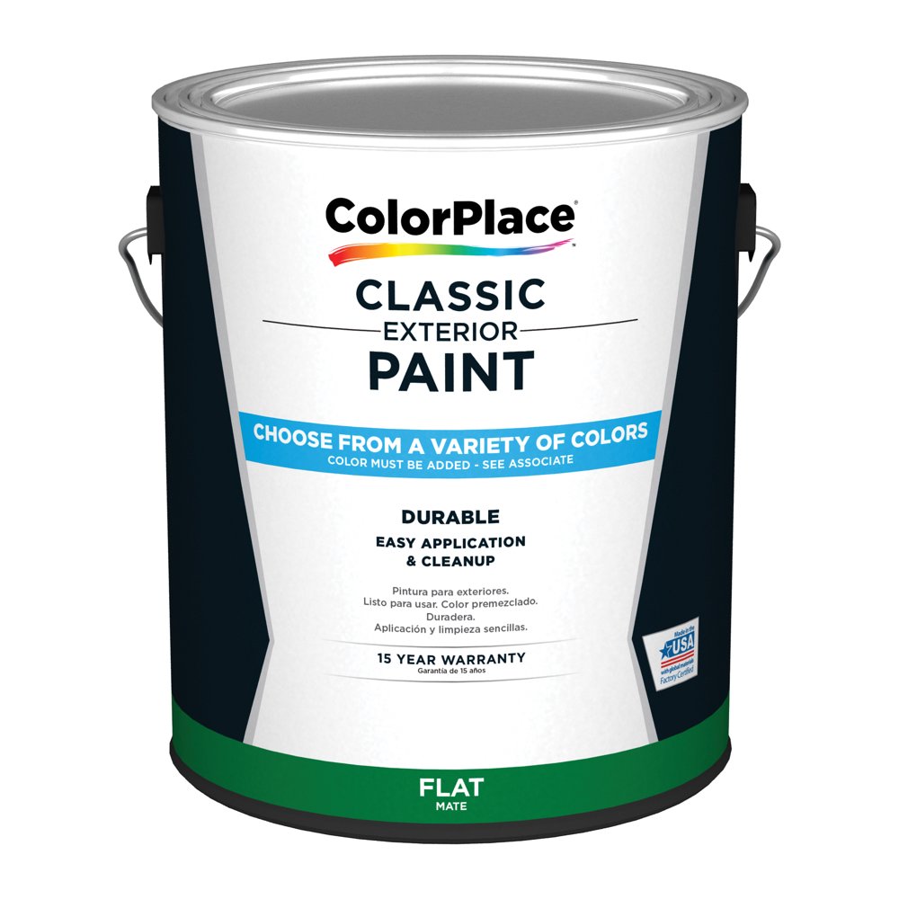 ColorPlace® Classic Exterior House Paint, Flat, Medium