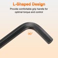 thumbnail image 6 of Uxcell 9pcs Hex Key Wrench Set 1.5/2/2.5/3/4/5/6/8/10mm 45# Steel L-Shape Hexagon Metric Wrenches Repairing Tool for Home DIY Bike Motorcycle Repair, Black, 6 of 8