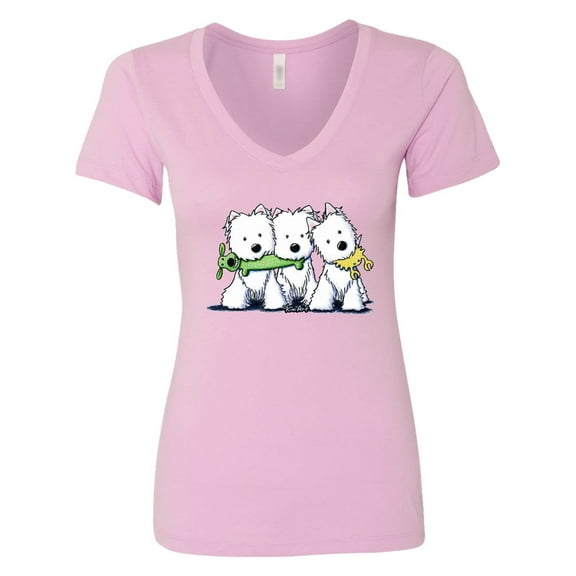 Inktastic Westie Pro Players Women's V-Neck T-Shirt
