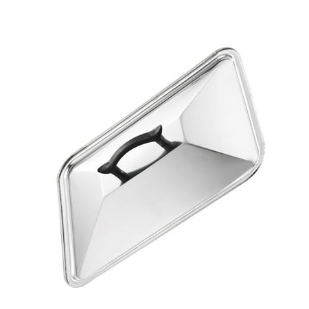

Stainless Steel Pot Lid Anti Oil Splashing Pot Cover Protector Kitchen Supplies Cookware for Home Restaurant (Stainless Steel Lid 45x35cm)