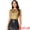 Golden, variant on Women's Elegant Shiny Party Sleeveless Cowl Neck Blouse S Silver