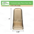 thumbnail image 4 of [4 Pack] Translucent Liquor Pourer Cover Caps, Bottle Top Cover, Spout Cover, Bar Supplies, Restaurant Supplies, BPA Free Plastic, Cap Covers, Universal Cover for Liquor & Wine Bottle, 4 of 8