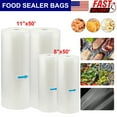 thumbnail image 2 of Audessy 2 Rolls 11"x50' Giant Vacuum Sealer Bags Food Saver Embossed Bags 4 Mil, 2 of 7