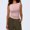 czb#Pink711, variant on CUZIBR Women'S Casual Tank Top Solid Color Boat Neck Fashion Slim Fit Ruched Breathable Summer Casual Sleeveless Tube Camisole Trendy Clothes Vacation Outfits,Blue,L