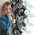 thumbnail image 3 of Blackout Kids Curtains,Black Paisley Pattern Childrens Insulated Curtains Set Of 2,Bedroom Essentials,Toddler Room Decor 52x63in(132x160cm), 3 of 5