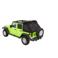 thumbnail image 3 of Bestop 54923-17 TrekTop NX Glide Convertible Soft Top Fits 2007-2018 Jeep Wrangler JK, 4-door, 3 of 4