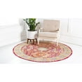 thumbnail image 3 of Unique Loom Austin Collection Area Rug - Washington (6' 1" Round Beige/Cream), 3 of 6