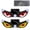 RRW+YRY-2PCS, variant on Solar Demon Eye LED Car Window Light, Devil Eyes Lights Dynamic Windshield Ambient Lamp, Suction Mount, No Drill Solar and USB Powered, Universal Fit for Cars SUVs Trucks Vans