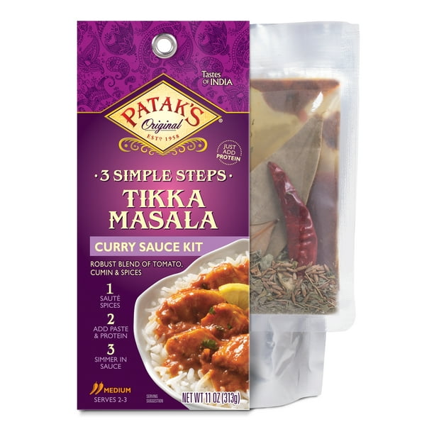 Patak's 3 Simple Steps Curry Sauce Kit, Tikka Masala