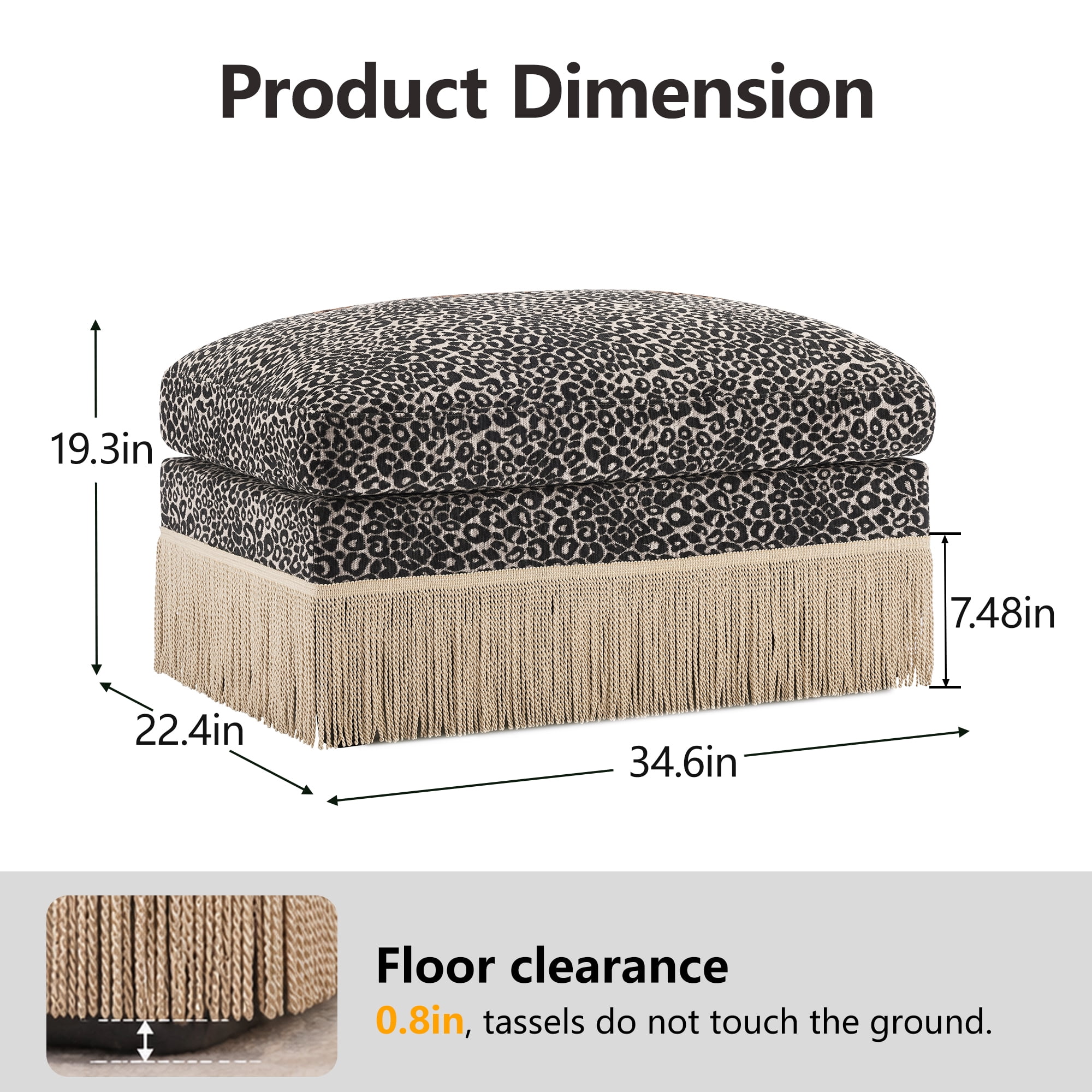 Modular Sectional Sofa Component - Ottoman