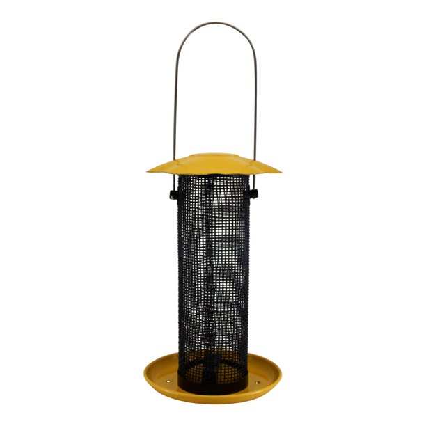 Songbird Essentials Thistle Bird Feeder Yellow Bird Seed Finch Feeder