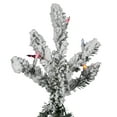 thumbnail image 2 of Vickerman 4.5' Flocked Utica Fir Artificial Christmas Tree, Multi-Colored Lights, 2 of 3
