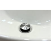 Mainstays Push Pop-Up Drain with Overflow in Satin Nickel