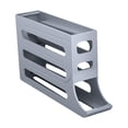 thumbnail image 2 of Dispensador de huevos, huevera con rodamiento automático, bandeja organizadora para 30 huevos, contenedor para huevos, huevera para accesorios, comedor, hogar. Gris, 2 of 9