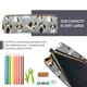 thumbnail image 5 of Disketp Funny Beagle Active Dog Estuche de Lápices de Cuero con Cierre, Estuche Compacto para Papelería, Bolígrafos y Accesorios Pequeños, 5 of 7