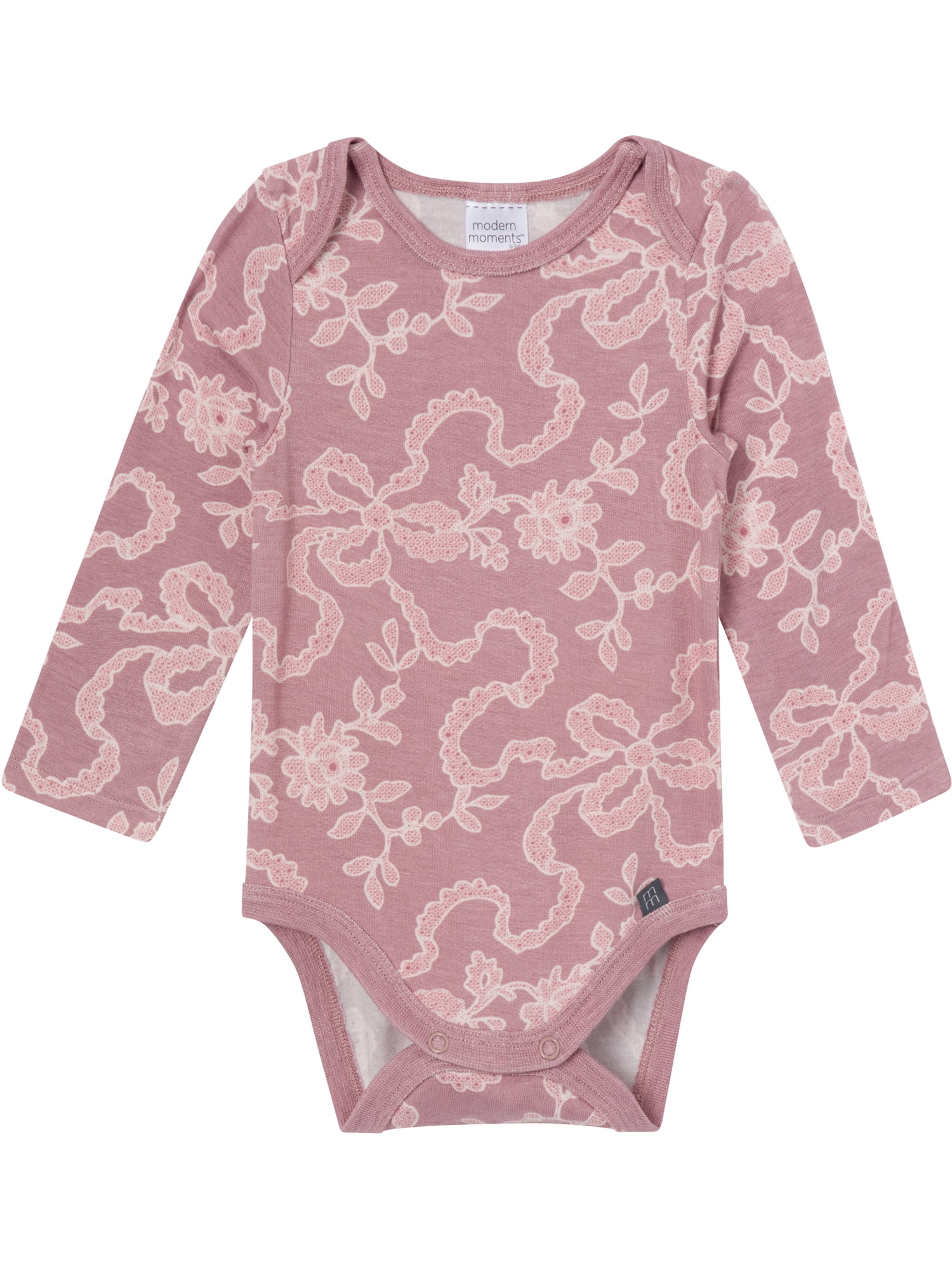 Modern Moments by Gerber Baby Girl Bodysuit and Pant Outfit Set, 2-Piece, Sizes 0/3 Months - 18 Months